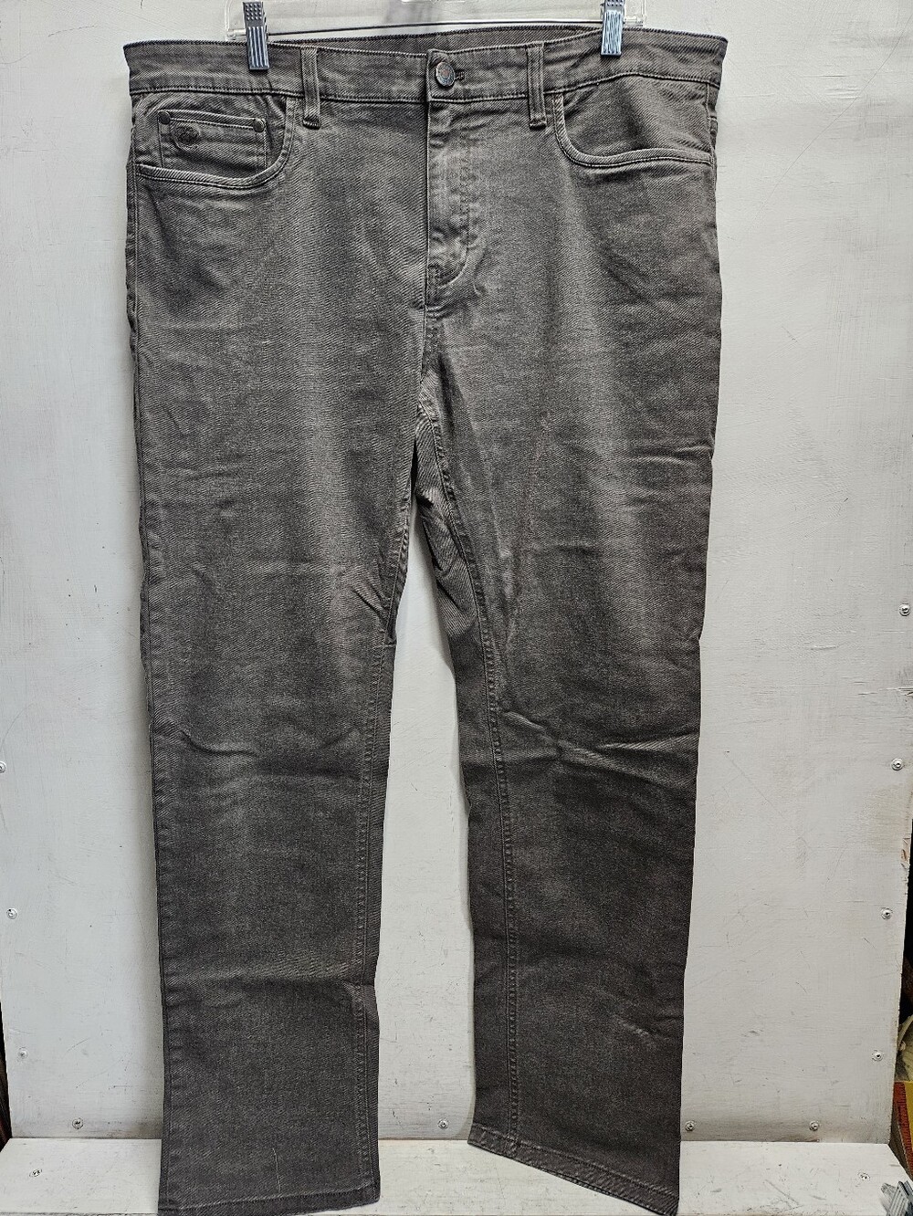 English Laundry 38x32 Mens Grey Stretch Casual Jeans Pants Slim Straight Fit
